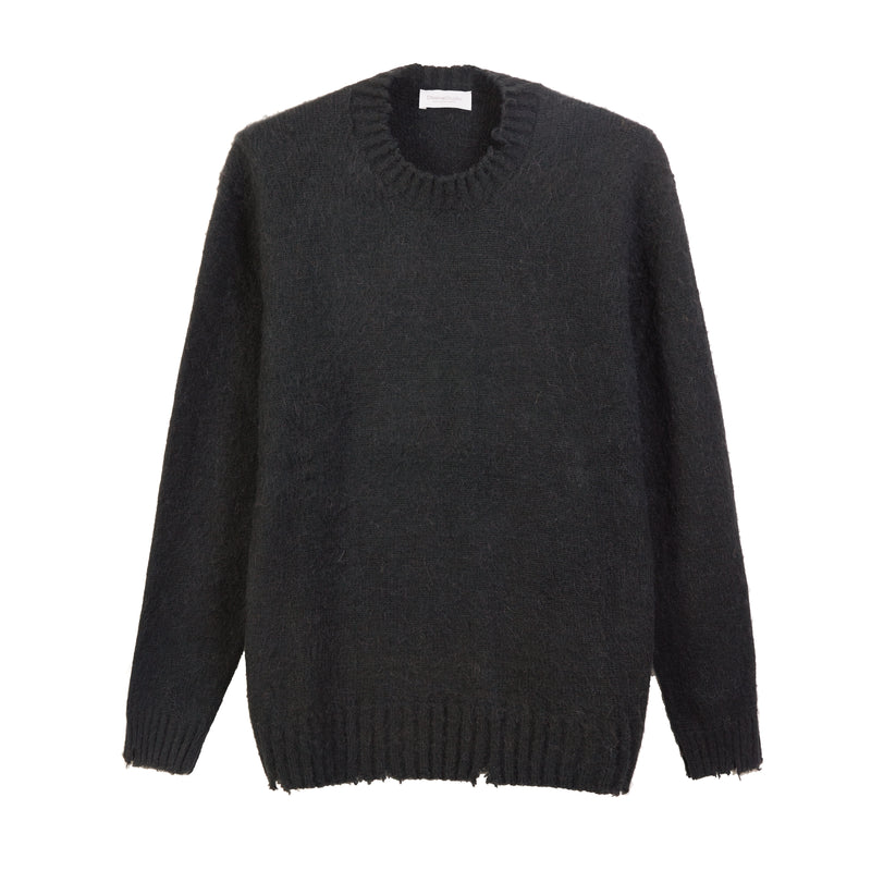 Girocollo garzato in misto Alpaca