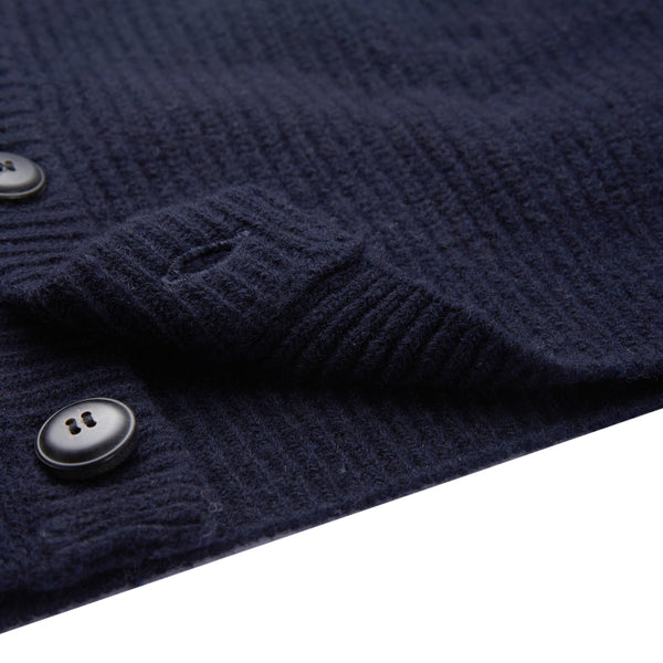 Cardigan in Lana in Maglia Inglese
