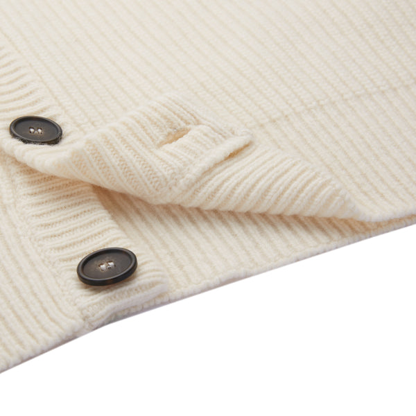 Cardigan in Lana in Maglia Inglese