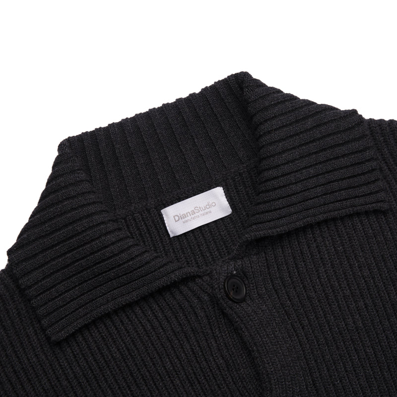 Giacca con bottoni in Lana Merino extrafine