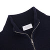 Mezza zip in Lana in Maglia Inglese