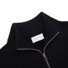 Mezza zip in Lana in Maglia Inglese