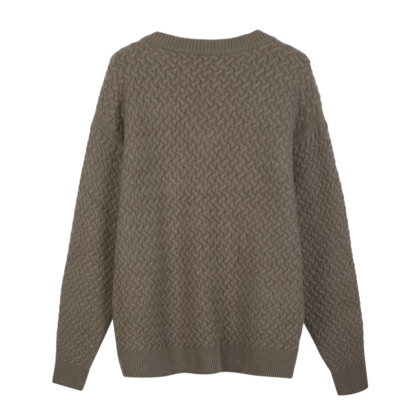 Scollo a V in Cashmere e Lana