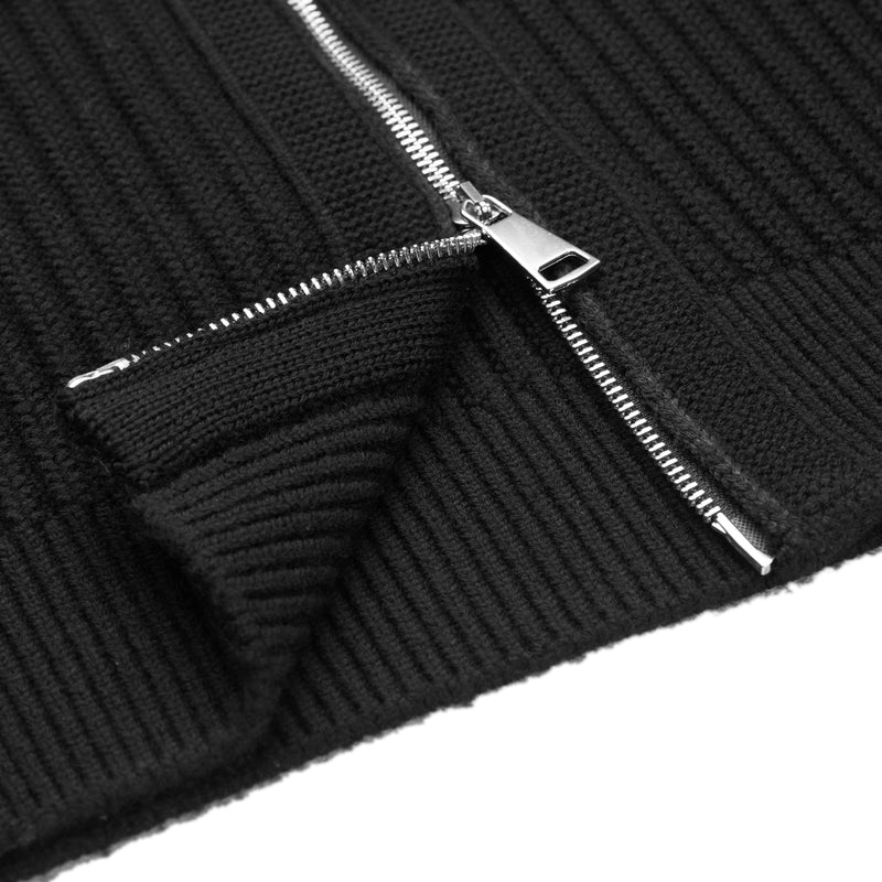 Giacca zip in Lana Merino extrafine