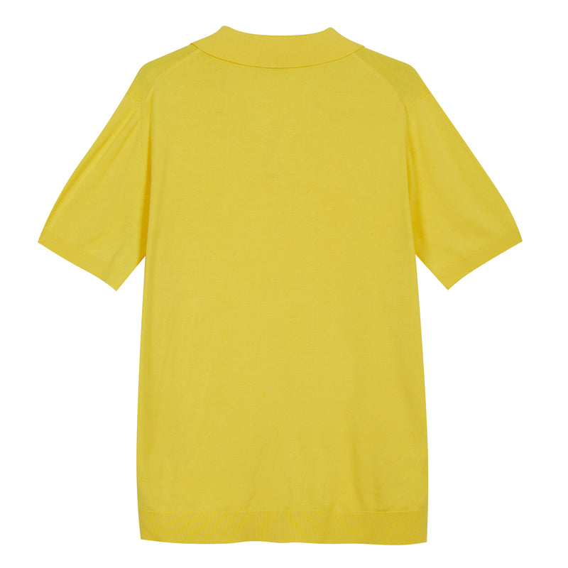 Polo senza bottoni in Cotone Leggero