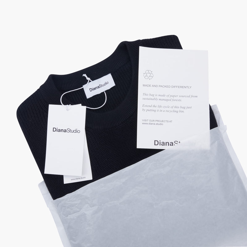 Girocollo in Maglia Perlata - Variante Nero - Immagine 8