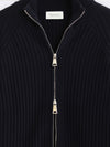 Zip-Jacke aus extrafeiner Merinowolle