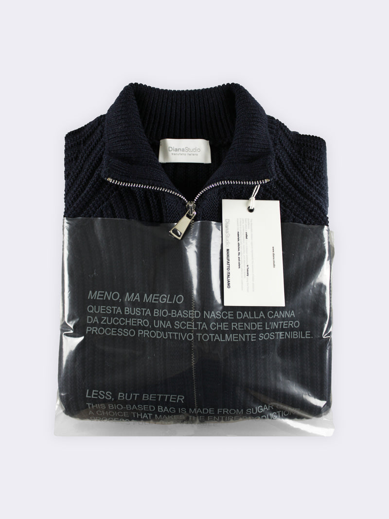 Zip-Jacke aus extrafeiner Merinowolle