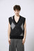Gilet argyle in kid Mohair