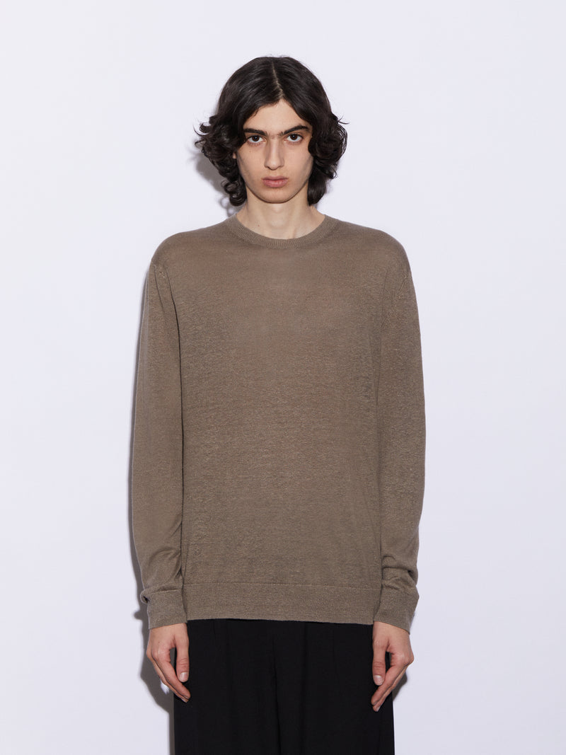 Girocollo in puro Lino
