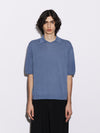 Polo con scollo a V in Cotone e Seta