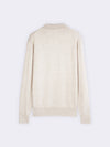 Buttonless polo shirt in extra-fine Merino wool