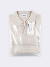 Buttonless polo shirt in extra-fine Merino wool