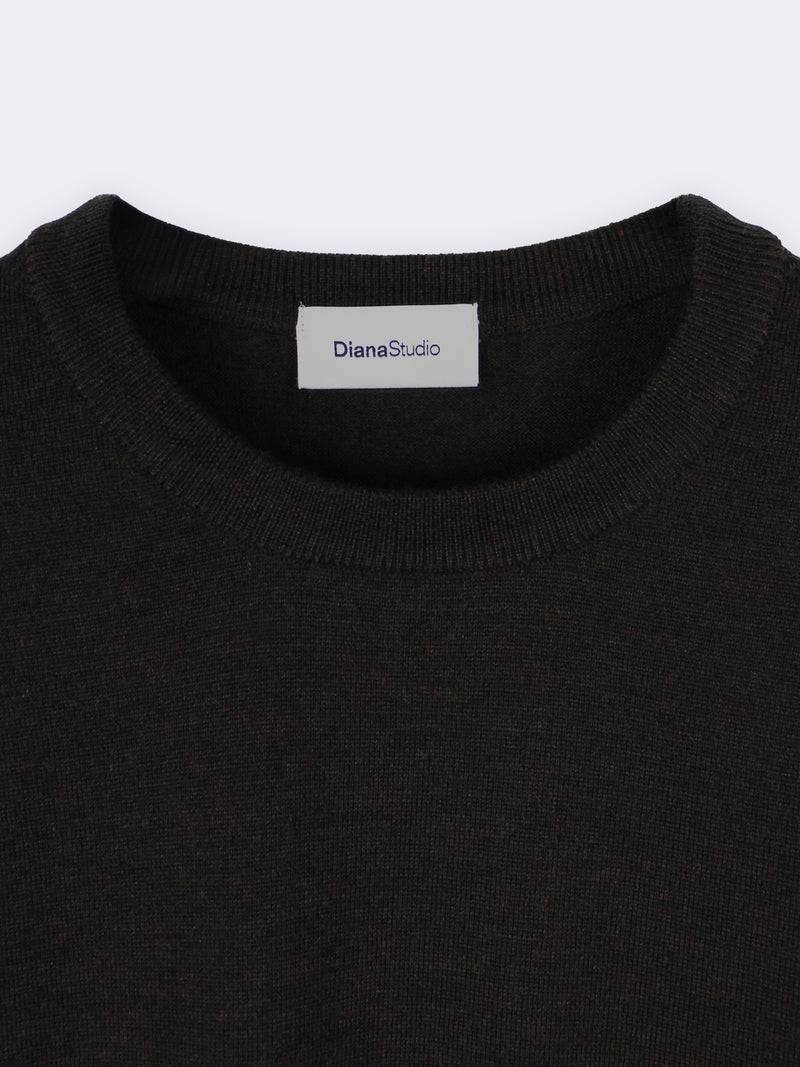 Crewneck in 100% extra-fine Merino wool