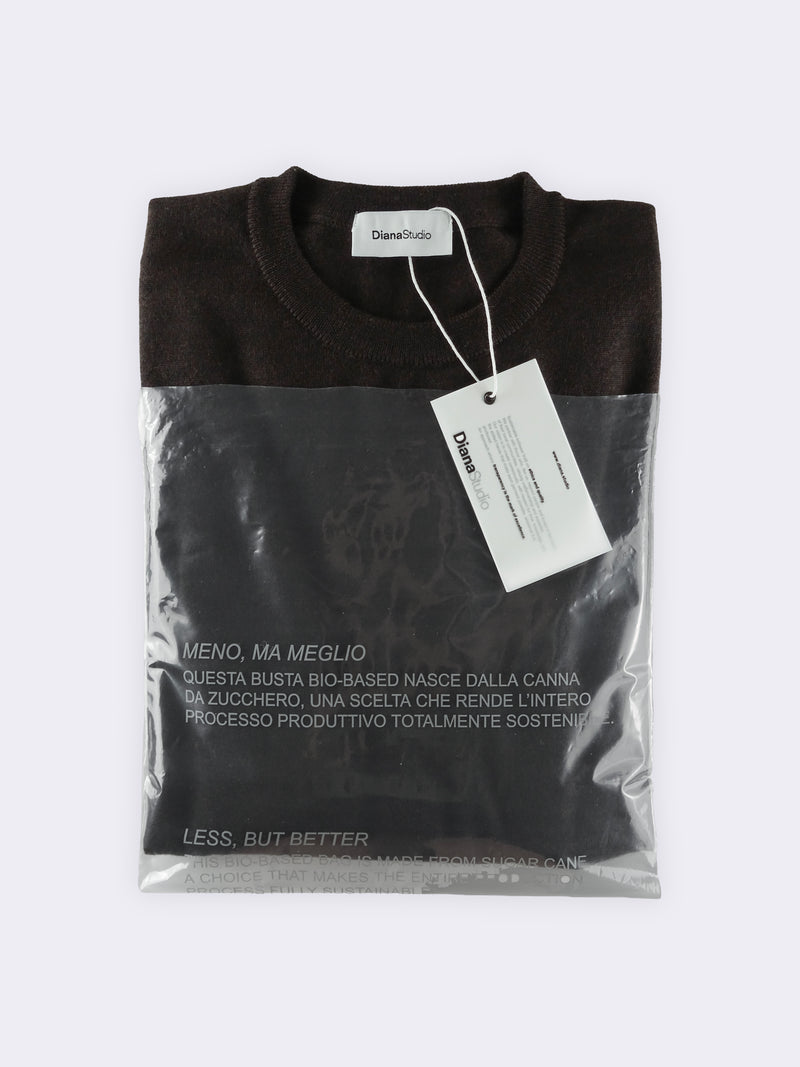 Crewneck in 100% extra-fine Merino wool