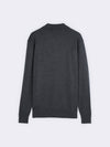 Buttonless polo shirt in extra-fine Merino wool