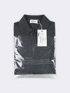 Buttonless polo shirt in extra-fine Merino wool