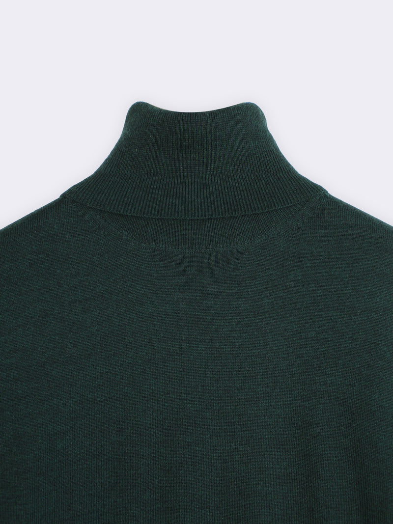 Rollkragenpullover aus 100 % extrafeiner Merinowolle