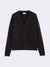 Cardigan aus Milano-Rippstrick mit Merinowolle