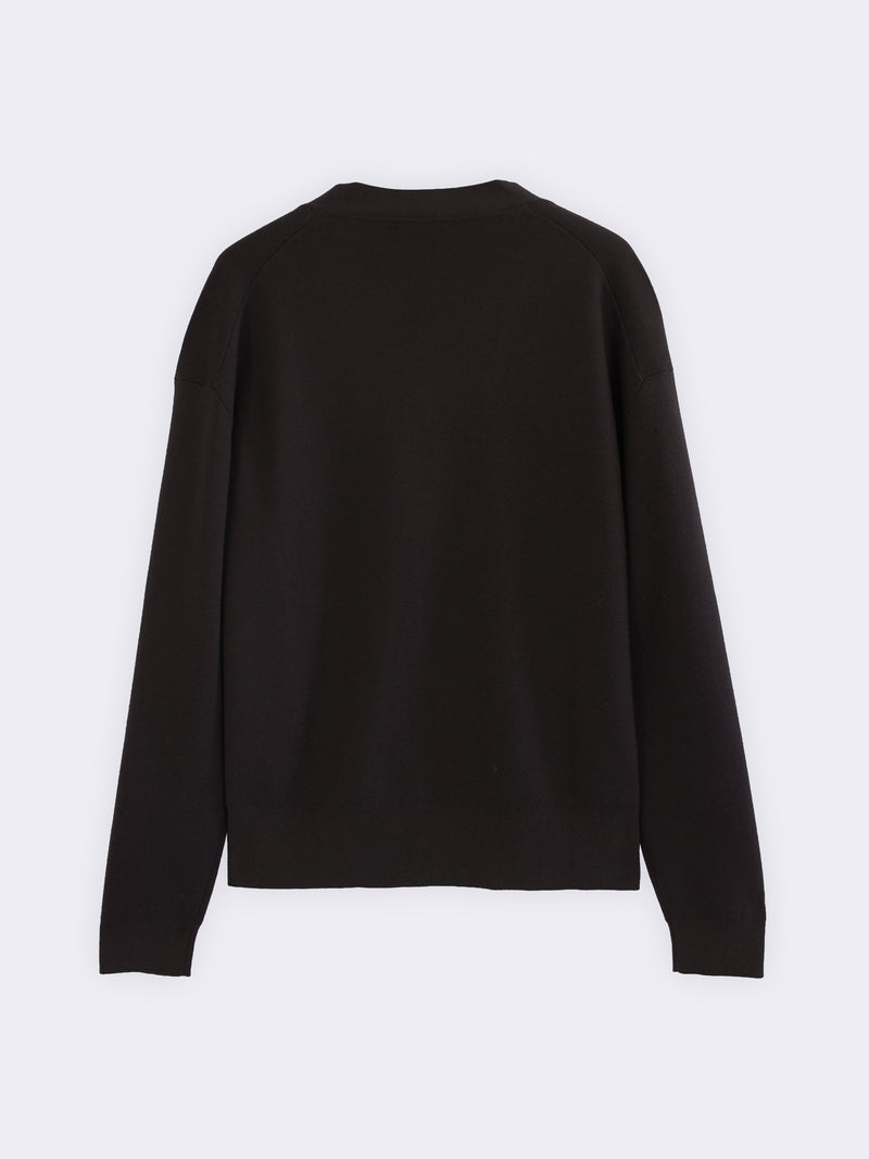 Cardigan in Lana Merino punto Milano
