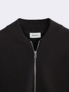 Merino Wool Milano Knit Bomber Jacket