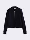 Merino Wool Milano Knit Bomber Jacket