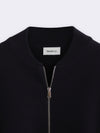 Merino Wool Milano Knit Bomber Jacket