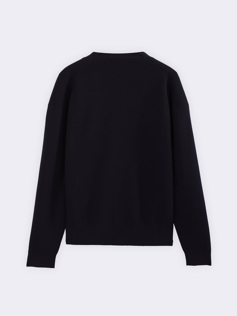 Cardigan in Lana Merino punto Milano