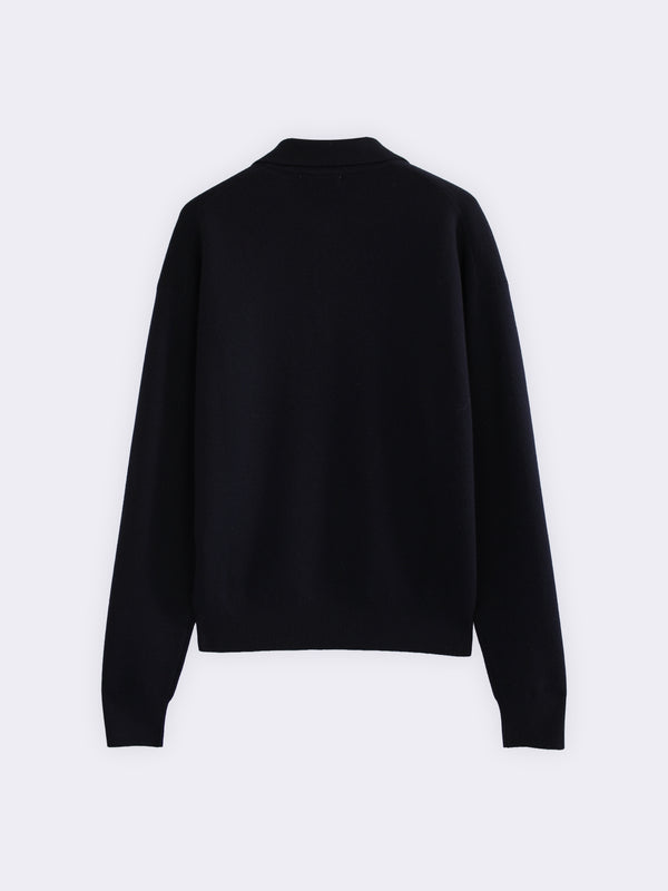 Milano Stitch Merino Wool Polo Shirt