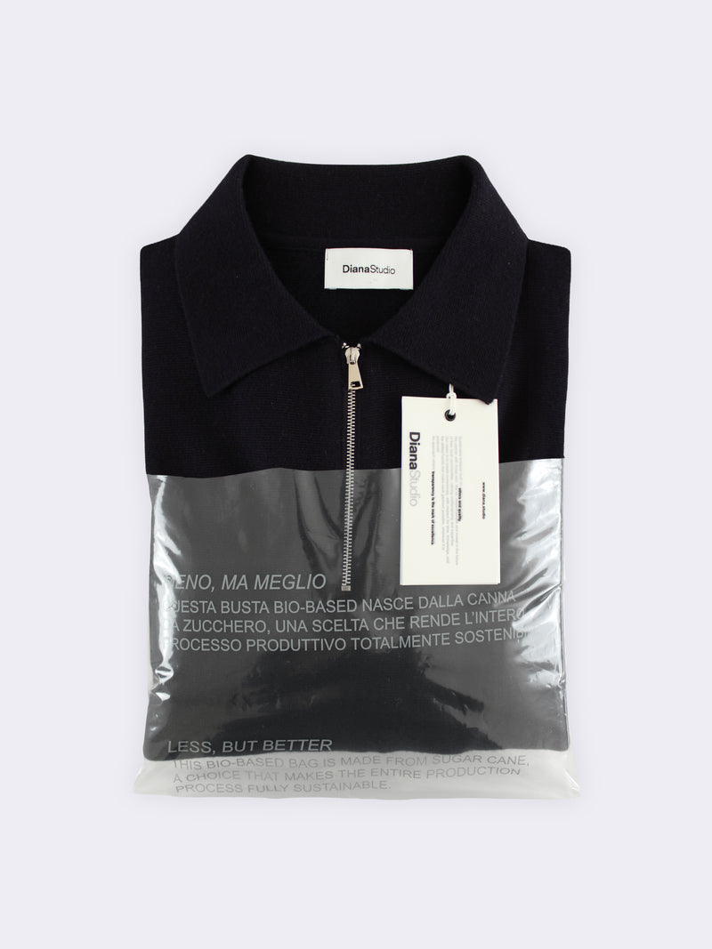 Milano Stitch Merino Wool Polo Shirt