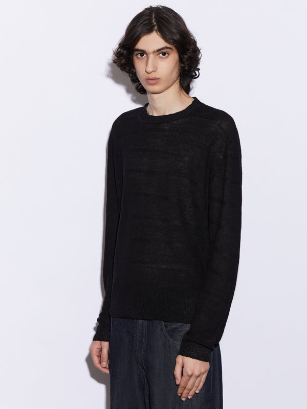 Girocollo in Lino in punto chicco di riso