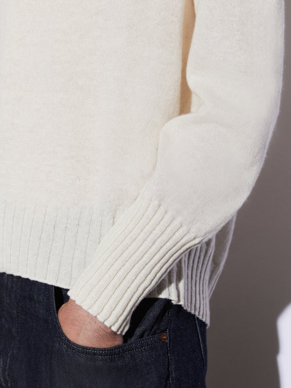 Girocollo in Lino e Cashmere