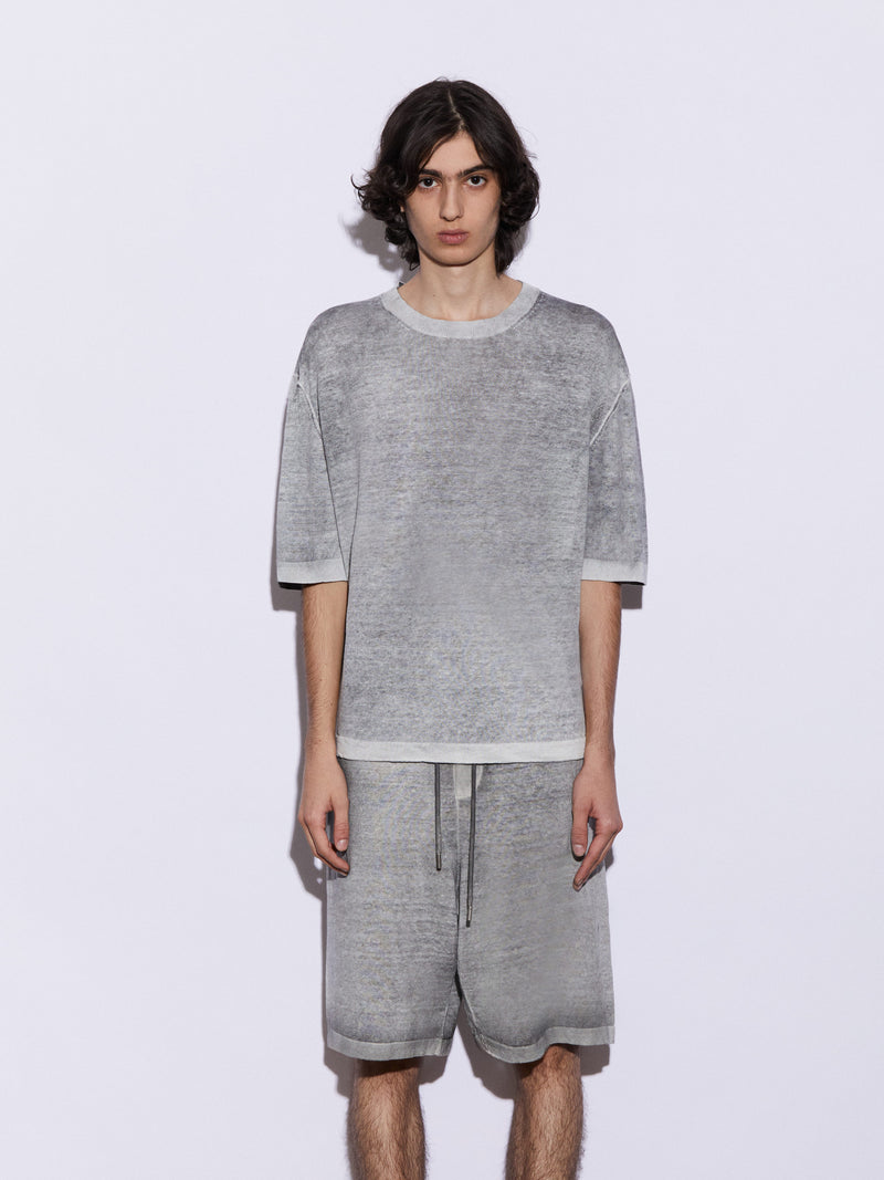 T-shirt in Lino aerografata a mano