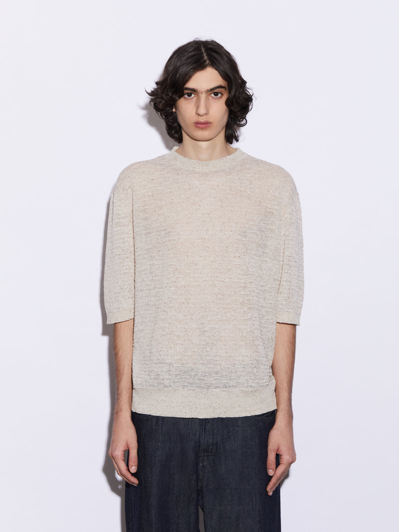 T-shirt in Lino e Seta