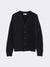 Cardigan basico in maglia perlata