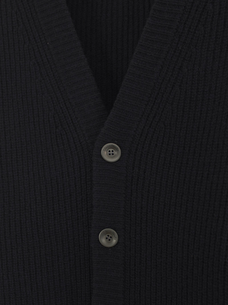 Basic-Cardigan aus Perlenstrick