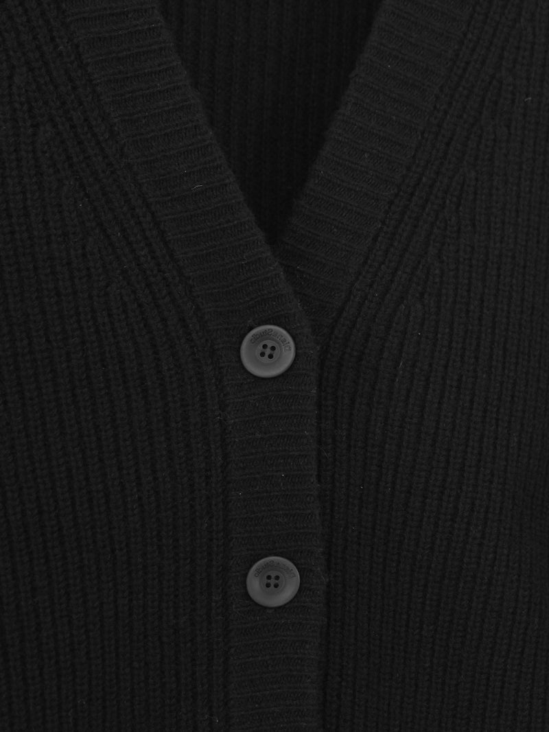 Basic-Cardigan aus Perlenstrick