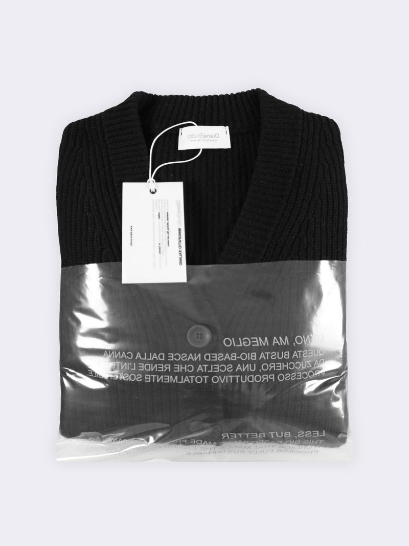 Basic-Cardigan aus Perlenstrick