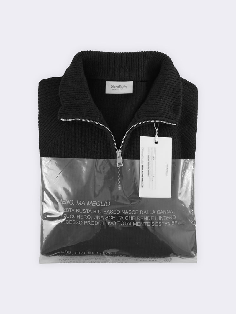 Trucker basico in maglia perlata