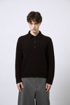 Polo aus Merino-Bouclé-Wolle