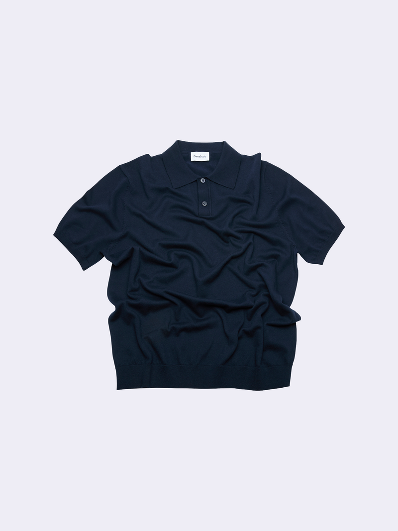 Polo in cotone con bottoni