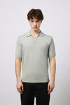 Crêpe viscose polo shirt