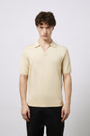 Crêpe viscose polo shirt