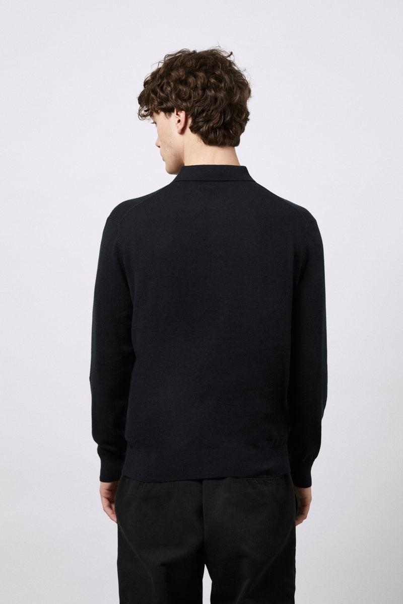 Poloshirt aus Baumwolle und Kaschmir