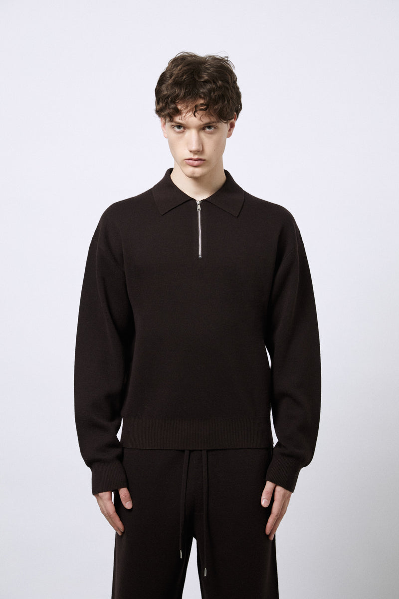 Milano Stitch Merino Wool Polo Shirt