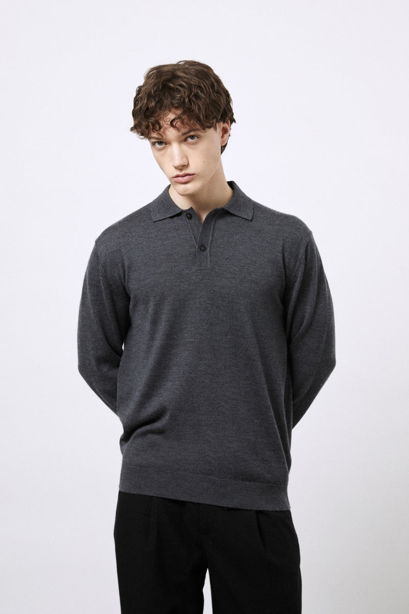 Polo in Lana Merino extrafine
