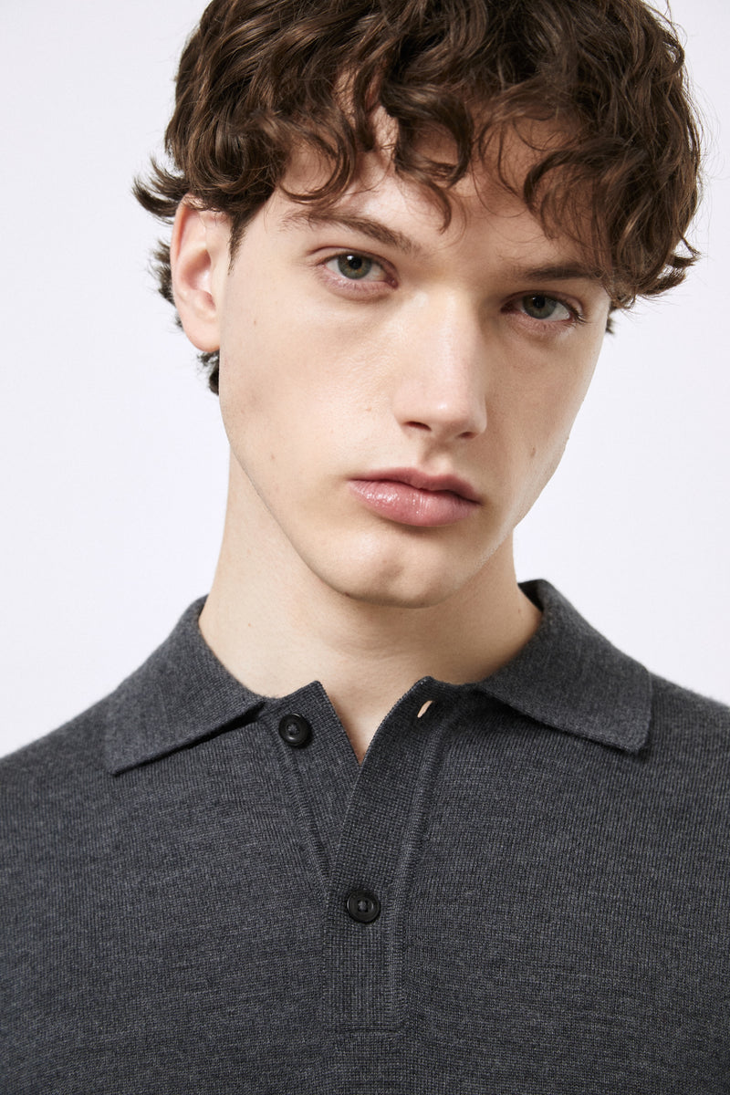 Polo in Lana Merino extrafine