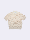 Polo in Cotone crêpe con microstruttura