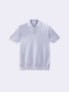 Polo in Cotone crêpe con microstruttura