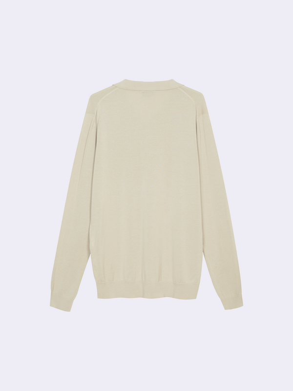 Polo senza bottoni in Cotone Leggero